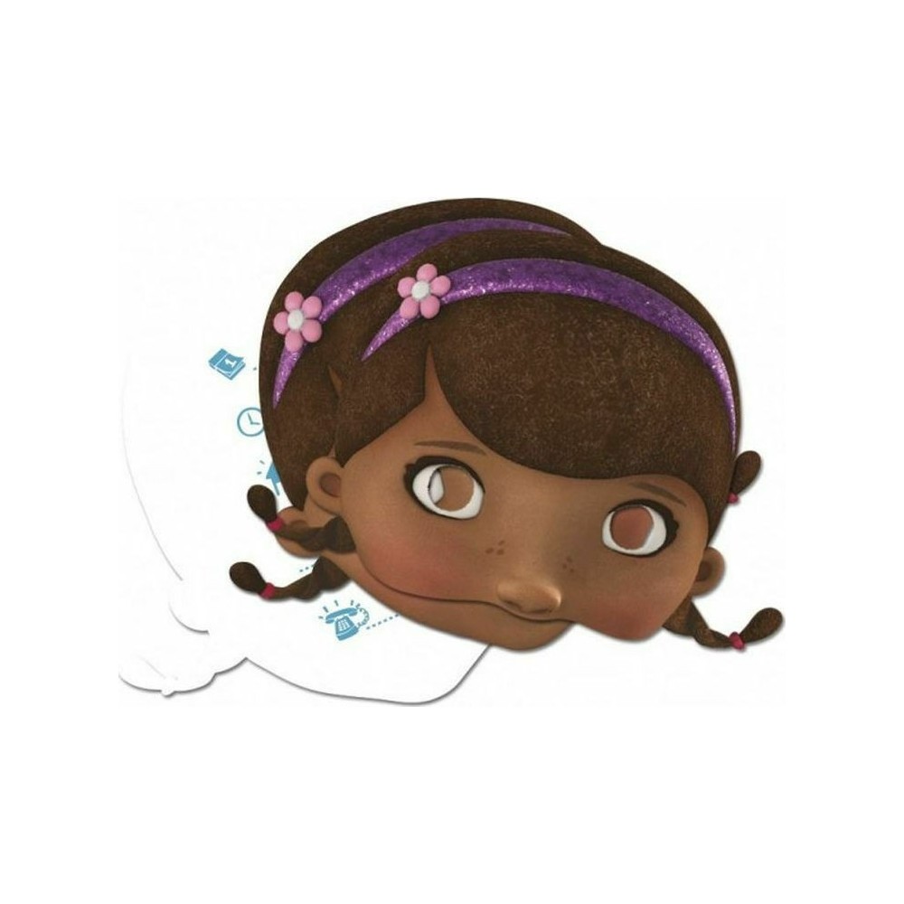Doc McStuffins Disney Dr. Plush 2 in 1 Invitation and Mask 4 pcs