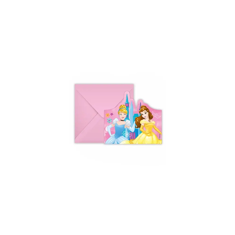 Disney Princess Live Your Story party invitation set of 6 FSC