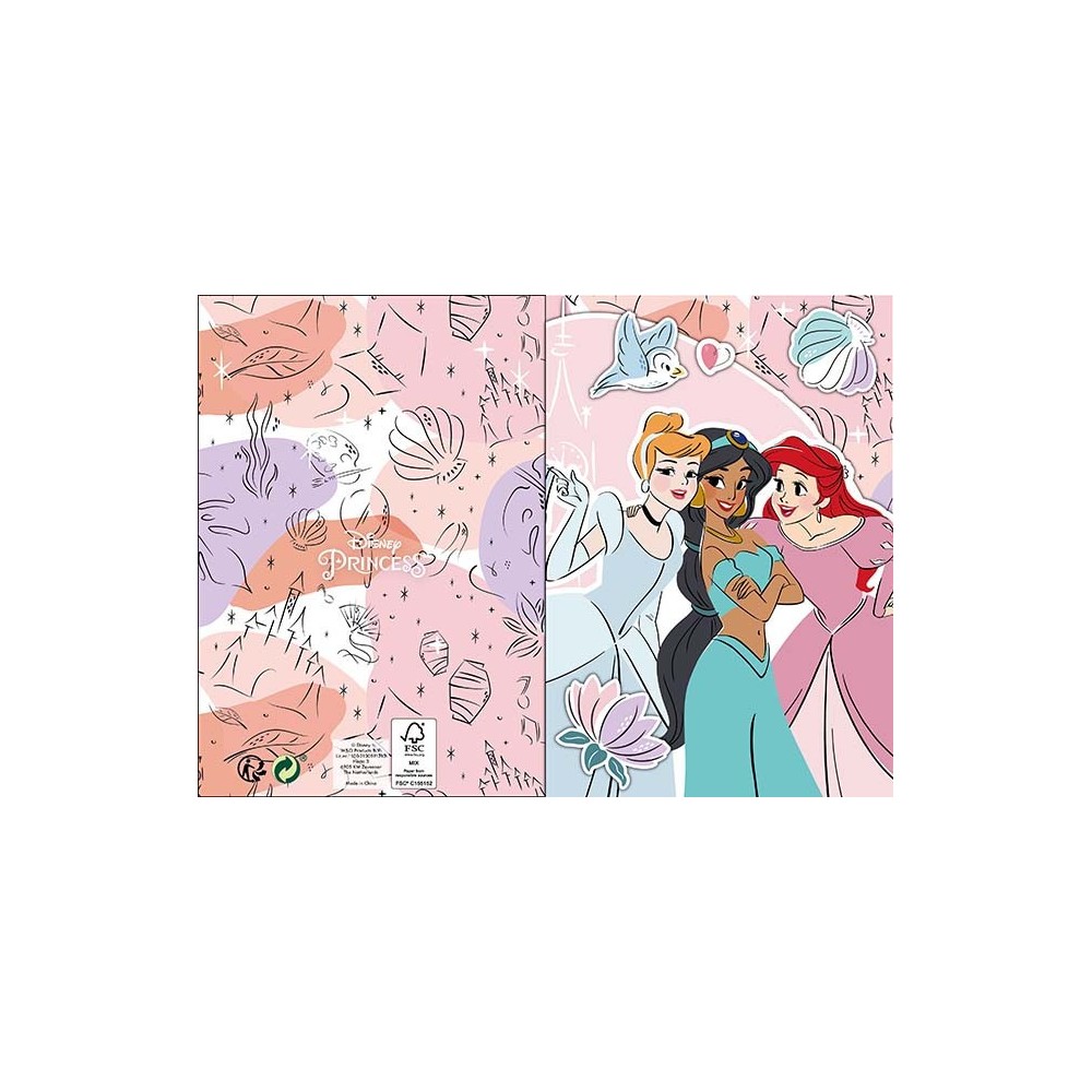Disney Princess 3D pop-up greeting card + envelope