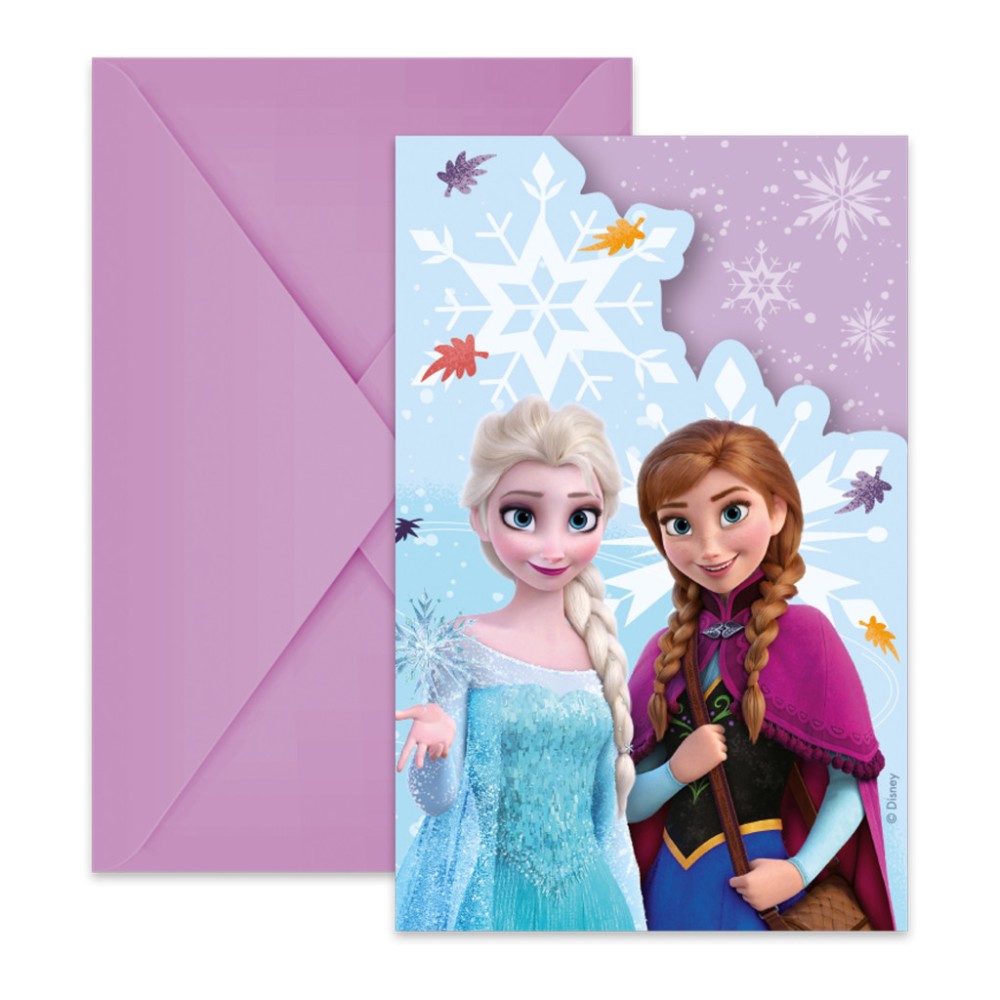 Disney Frozen Idyllic Wonder party invitation set of 6 FSC