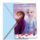 Disney Frozen Leaf party invitation 6 pcs