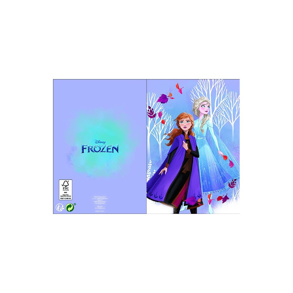 Disney Frozen 3D pop-up greeting card + envelope
