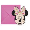 Disney Minnie  Tropical party invitation set of 6