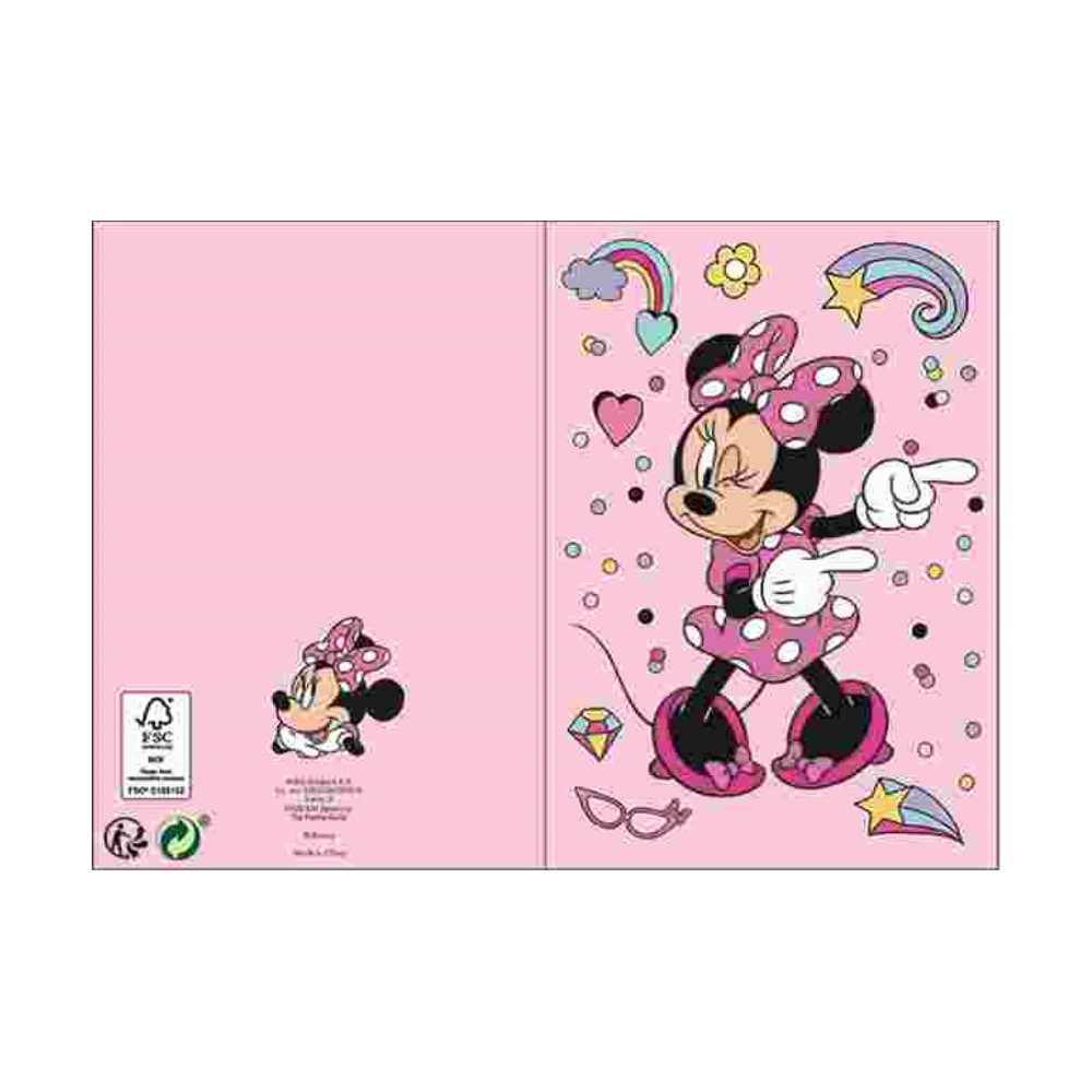 Disney Minnie  Wink 3D pop-up greeting card + envelope