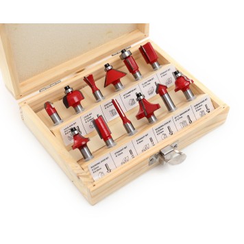 Zestaw Frezów do drewna KD10282 12szt. frez 8mm