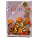 Happy Birthday Animals Happy Birthday 3D Greeting Card