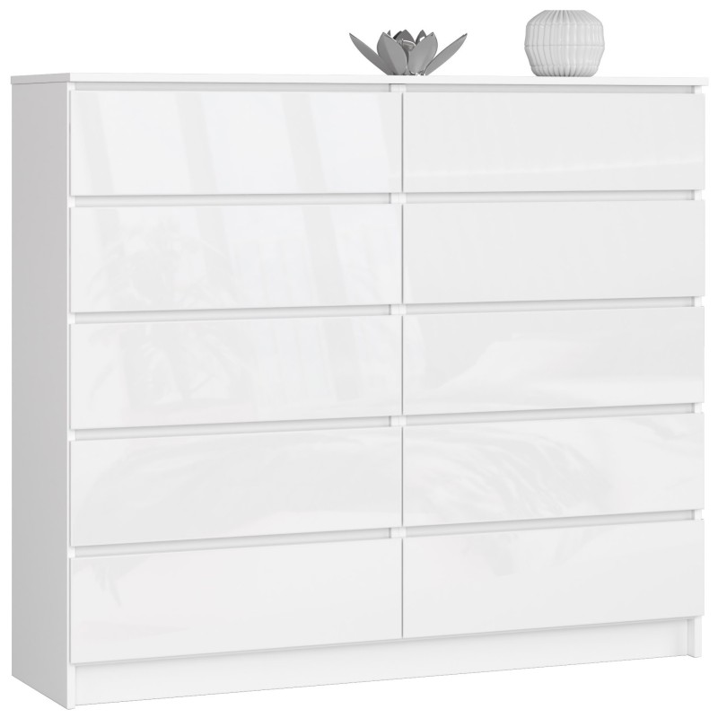 KOMODA K140 10SZ CLP PK BIAŁY POŁYSK KOMODA K140 10SZ CLP PK BIAŁY POŁYSK