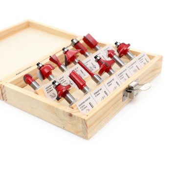 Zestaw Frezów do drewna KD10282 12szt. frez 8mm