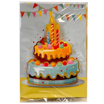 Happy Birthday Cake Happy Birthday 3D Greeting Card