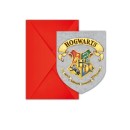 Harry Potter Hogwarts Houses party invitation set of 6 FSC