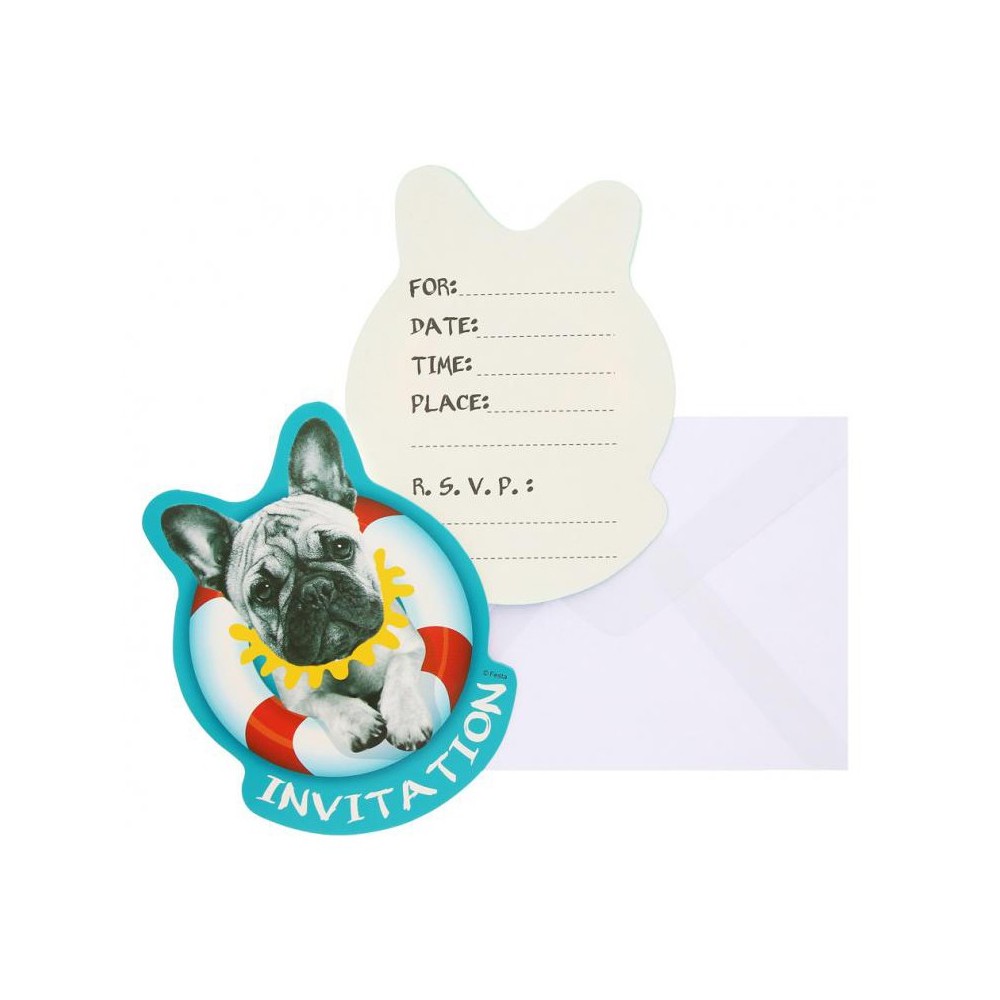 Summer Hawaiian Hawaii Party invitation pack of 6