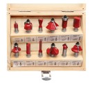 Zestaw Frezów do drewna KD10282 12szt. frez 8mm