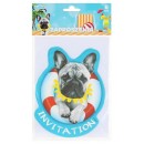 Summer Hawaiian Hawaii Party invitation pack of 6