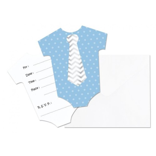 Baby Little Boy Blue Invitation Set of 6