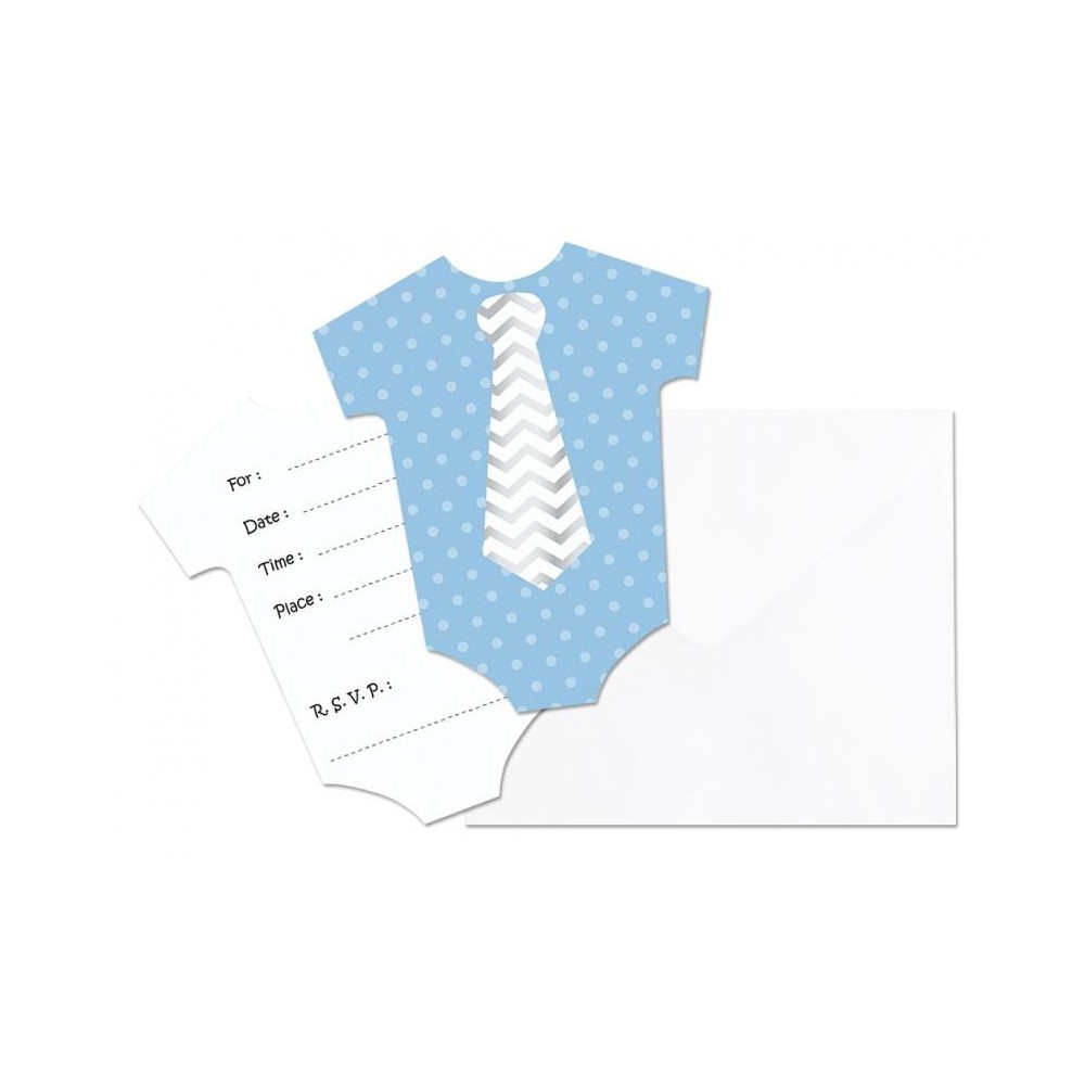 Baby Little Boy Blue Invitation Set of 6