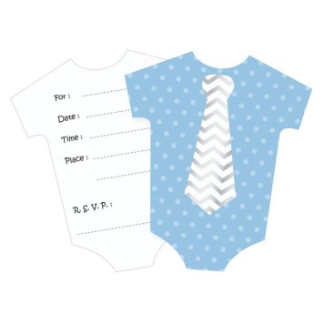 Baby Little Boy Blue Invitation Set of 6