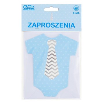 Baby Little Boy Blue Invitation Set of 6