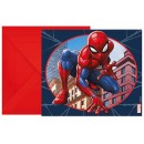 Spiderman Crime Fighter party invitation 6 pcs FSC