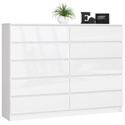 KOMODA K160 10SZ CLP PK BIAŁY POŁYSK