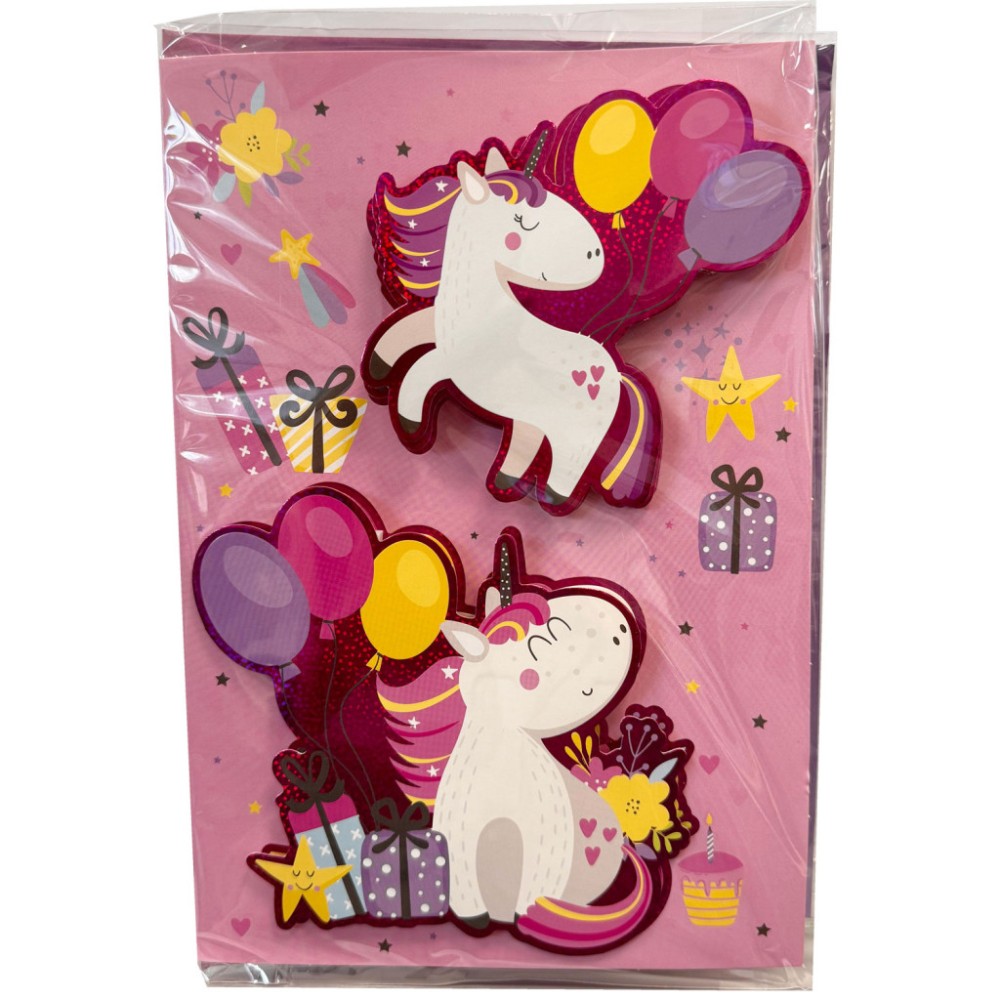 Unicorn Gift 3D Greeting Card