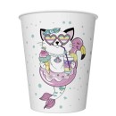Animals Cat Vibes paper cup set of 8 pcs 250 ml