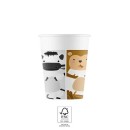 Animals Zoo paper cup 8 pcs 200 ml FSC