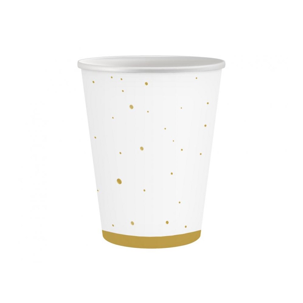 Colour Gold Celebrate Gold paper cup 6 pcs 250 ml
