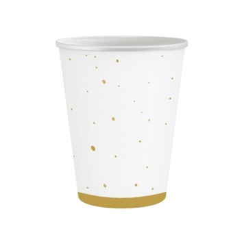 Colour Gold Celebrate Gold paper cup 6 pcs 250 ml