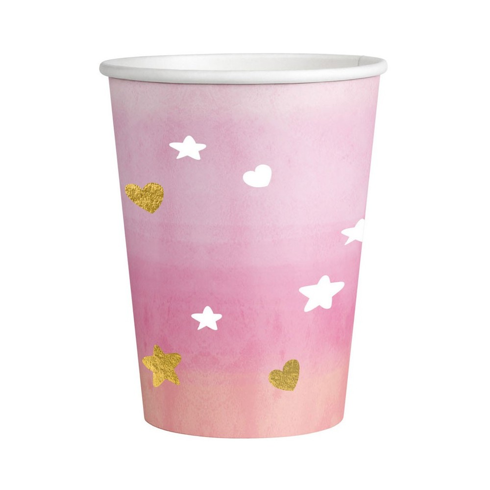 Baby Hello World Girl paper cup 8 pcs 250 ml