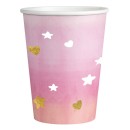 Baby Hello World Girl paper cup 8 pcs 250 ml