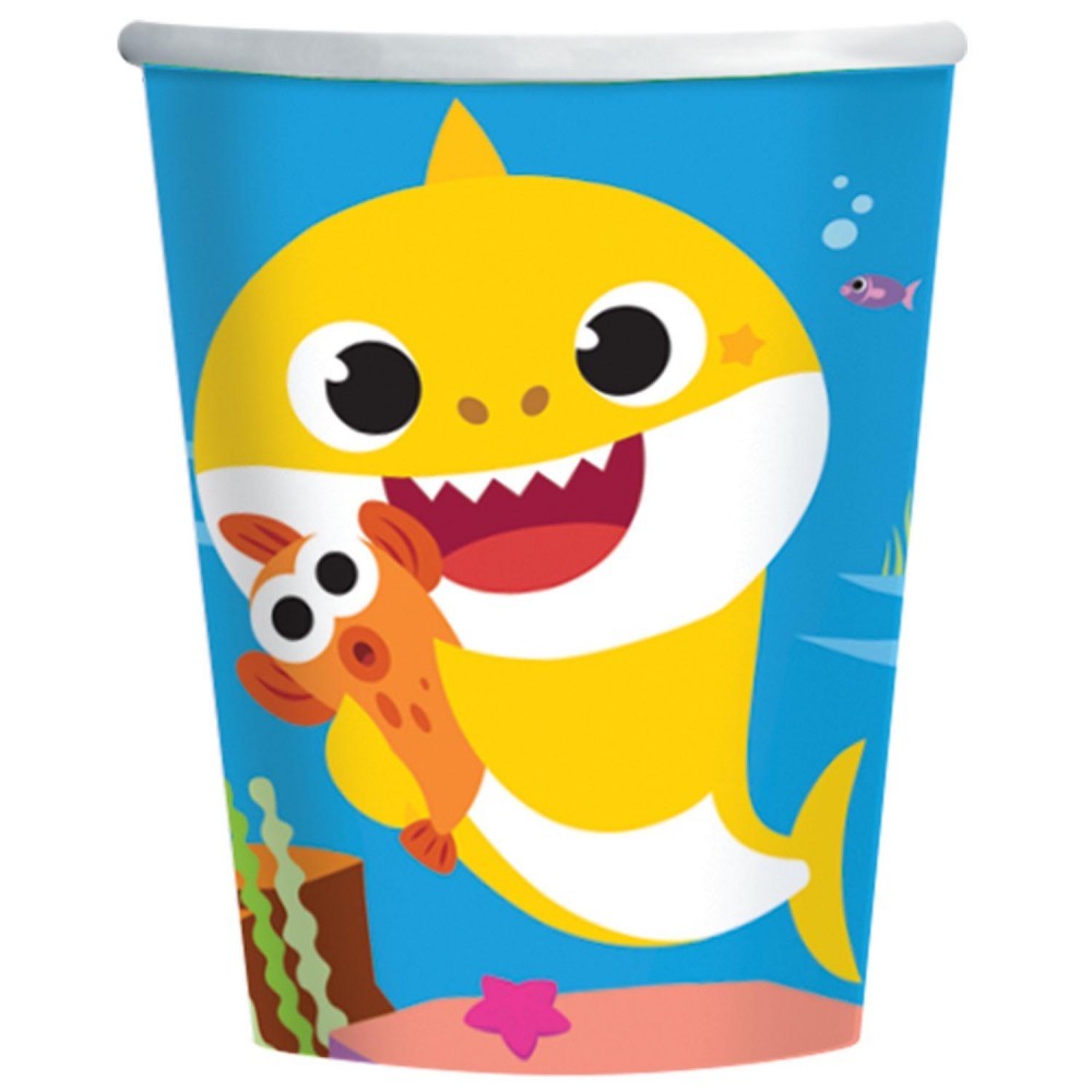 Baby Shark Music paper cup 8-pack 250 ml