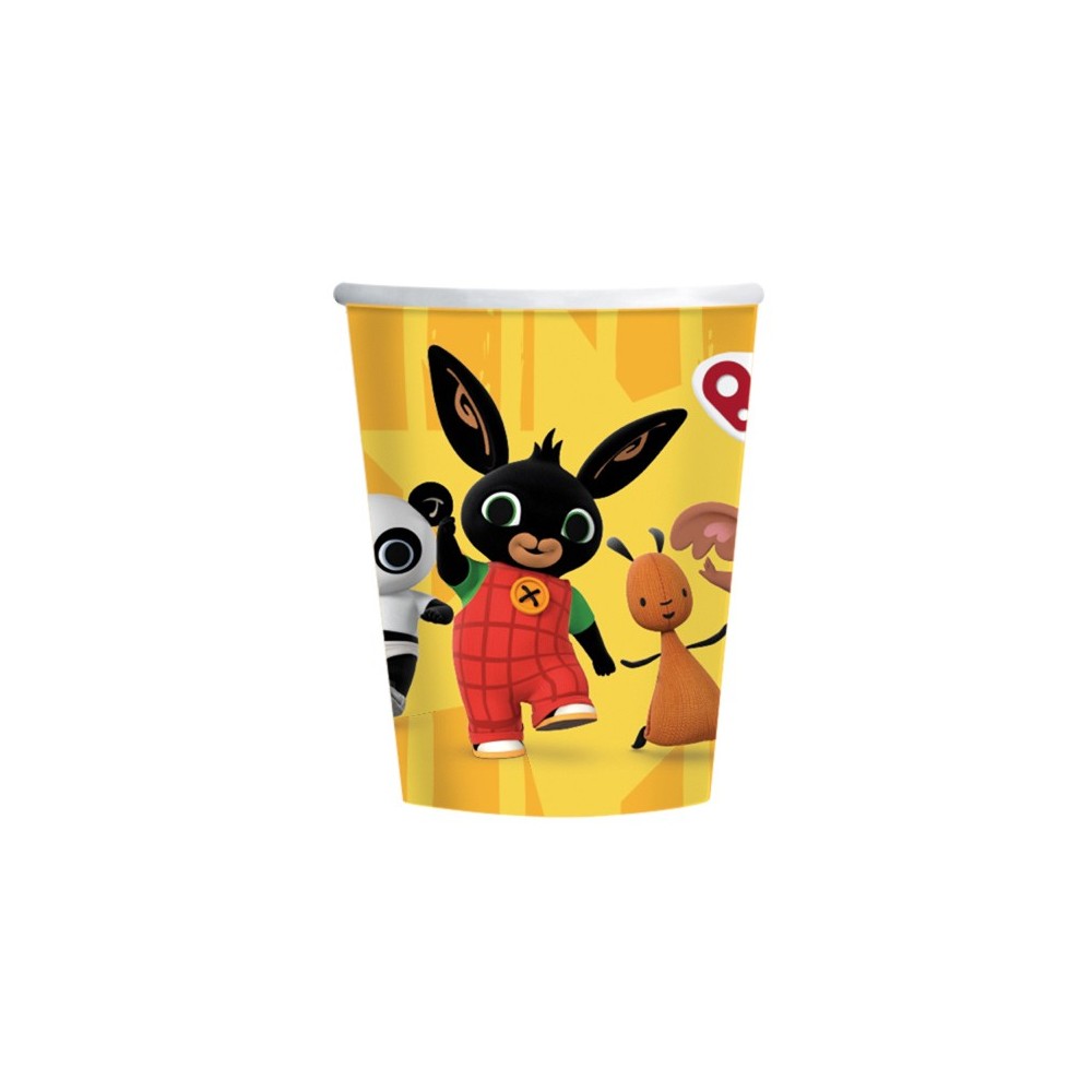 Bing Yellow paper cup 8 pcs 250 ml