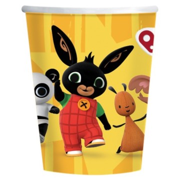 Bing Yellow paper cup 8 pcs 250 ml