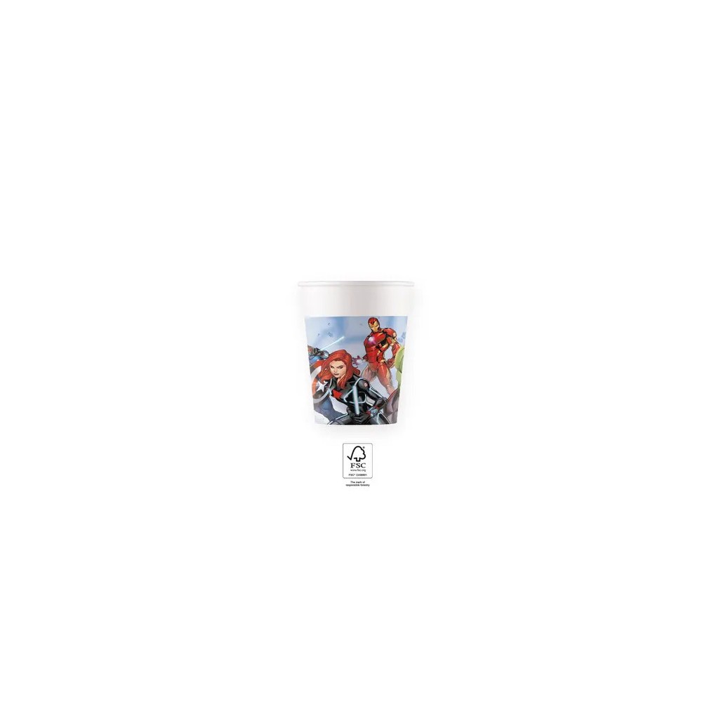 Avengers Infinity Stones paper cup 8 pcs 200 ml FSC