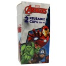 Avengers Mighty plastic cup set of 2 pcs 230 ml