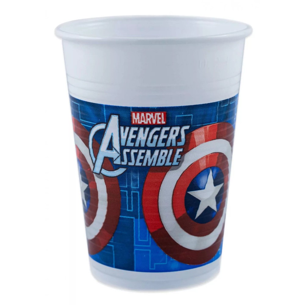 Avengers Multi Heroes plastic cup 8 pcs 200 ml