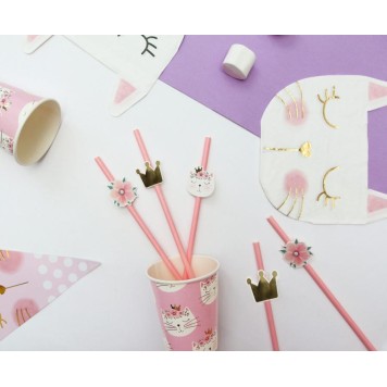 Cat Sleepy paper cup set of 6, 250 ml