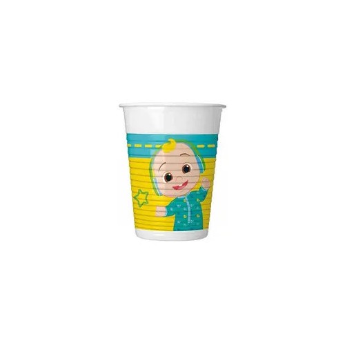 Cocomelon Music plastic cup 8 pcs 200 ml