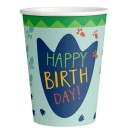 Dinosaur Dino-Mate paper cup set of 8 250 ml