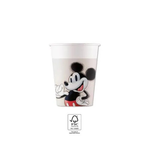 Disney 100 paper cup 8 pcs 200 ml FSC