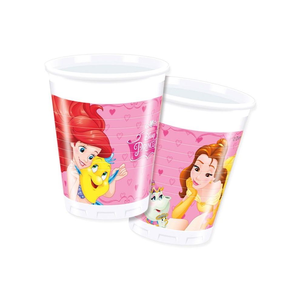 Disney Princess Live Your Story plastic cup set 8 pcs 200 ml