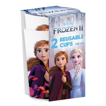 Disney Frozen Leaf plastic cup 2-piece set 230 ml