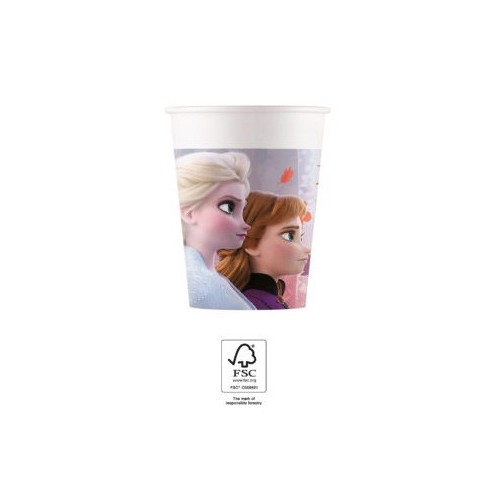 Disney Frozen Leaf paper cup 8 pcs 200 ml FSC
