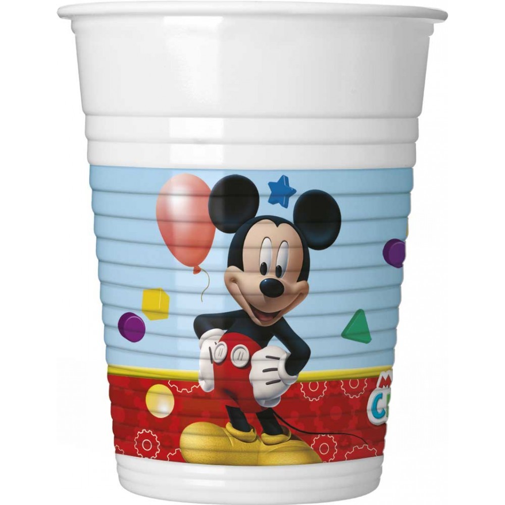 Disney Mickey  Playful plastic cup set 8 pcs 200 ml