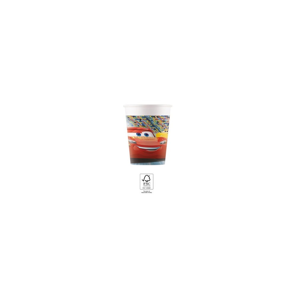 Disney Cars Arena Race Paper cup 8 pcs 200 ml FSC