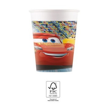 Disney Cars Arena Race Paper cup 8 pcs 200 ml FSC