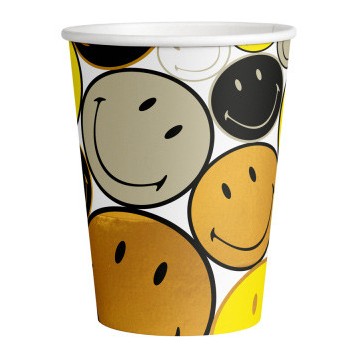 Emoji  Smiley Originals paper cup 8 pcs 250 ml