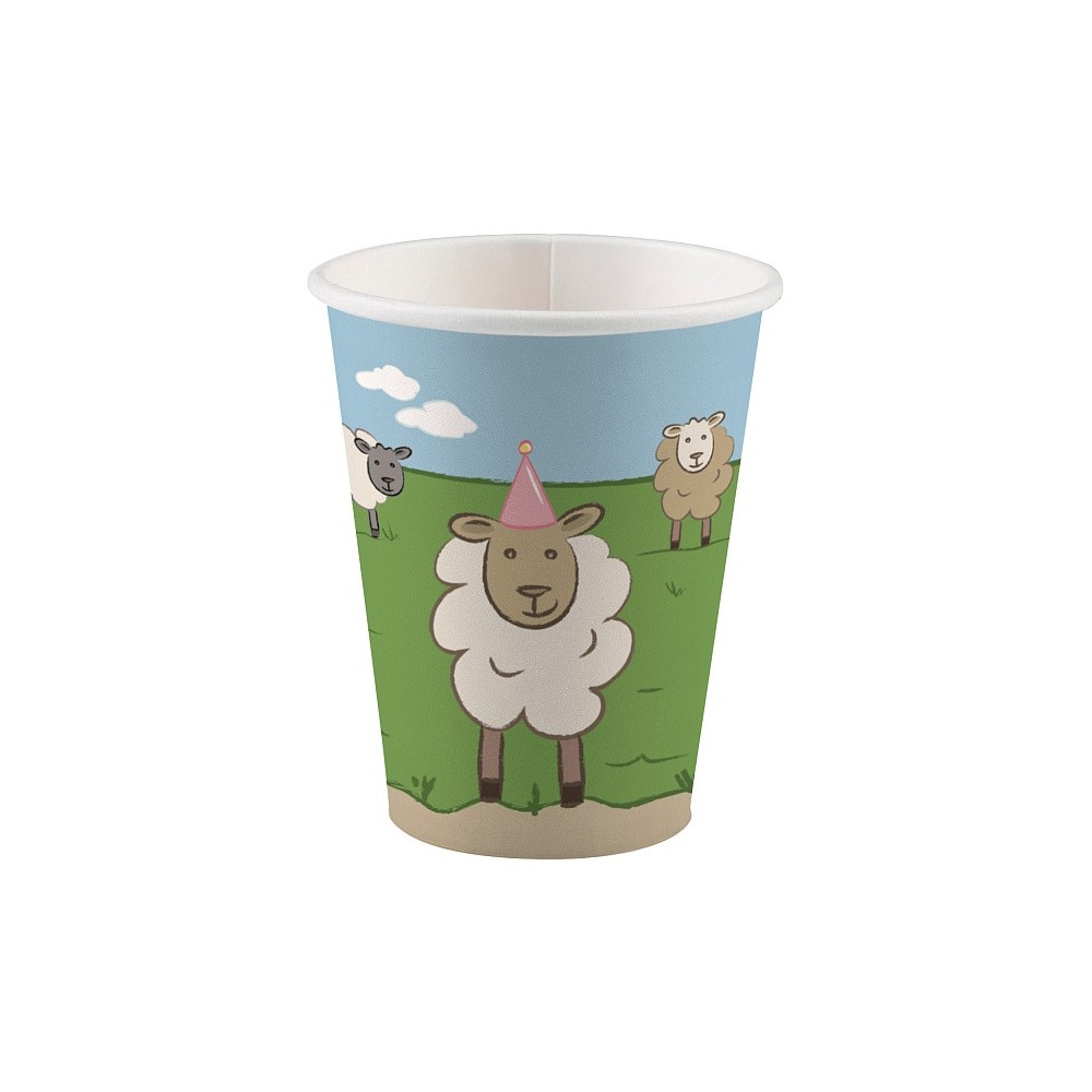 Farm  Party paper cup 8 pcs 250 ml