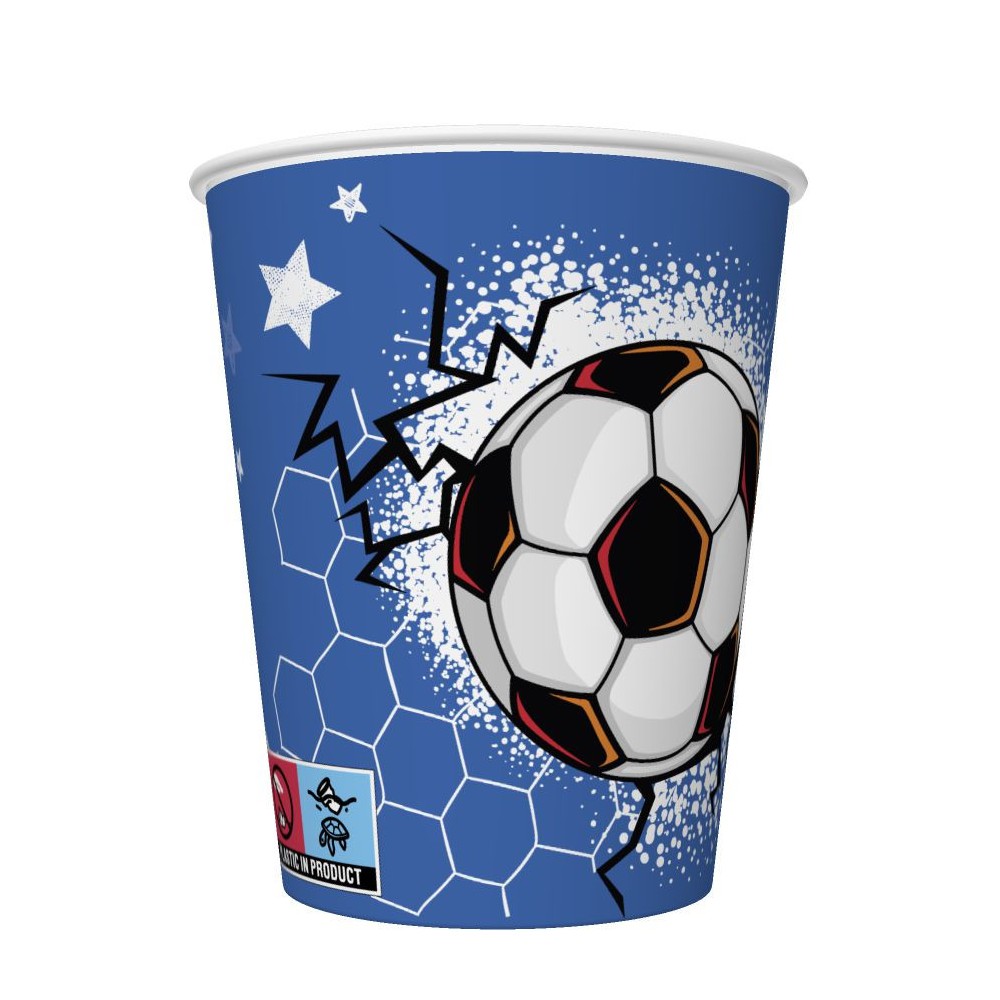 Football Cool paper cup 8 pcs 250 ml