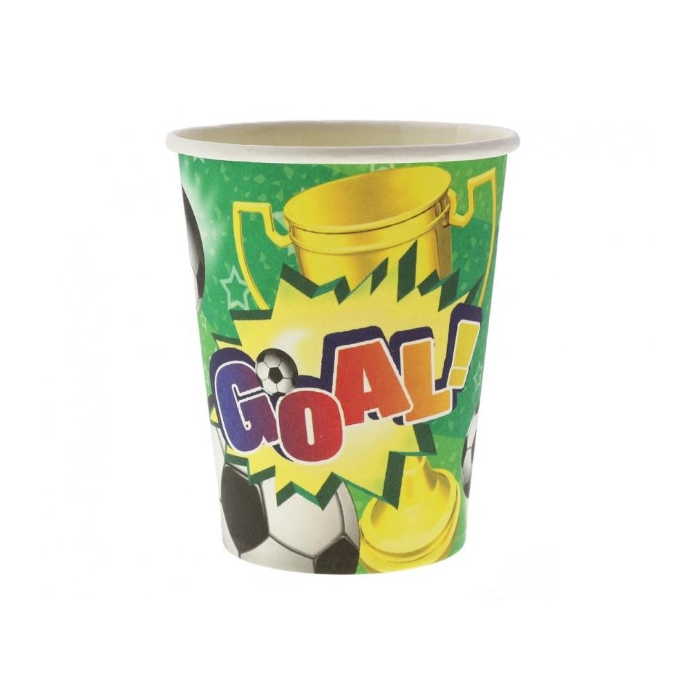 Football Goal paper cup 6 pcs 270 ml